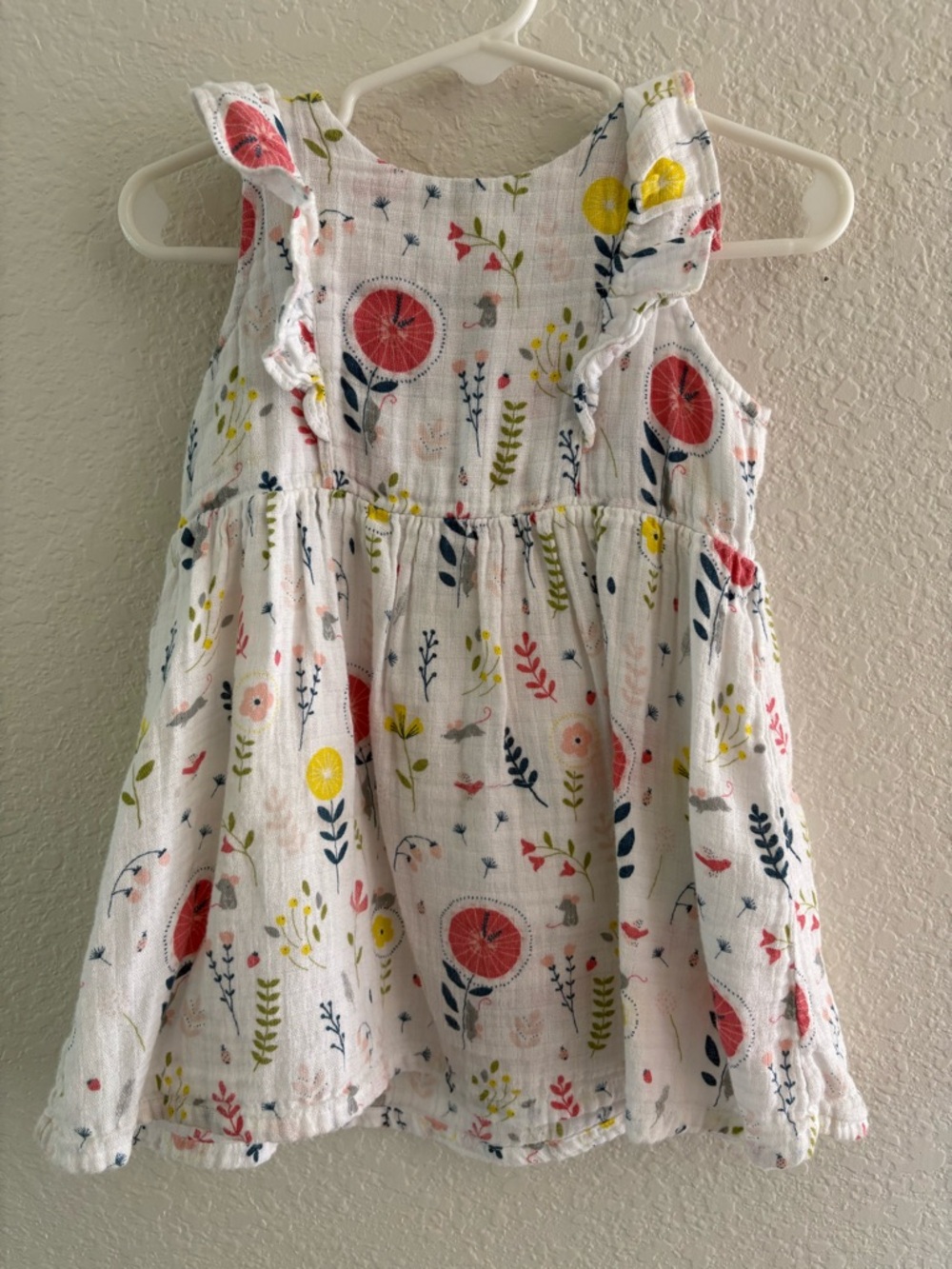 Angel Dear Cotton Dress & Matching Diaper Cover